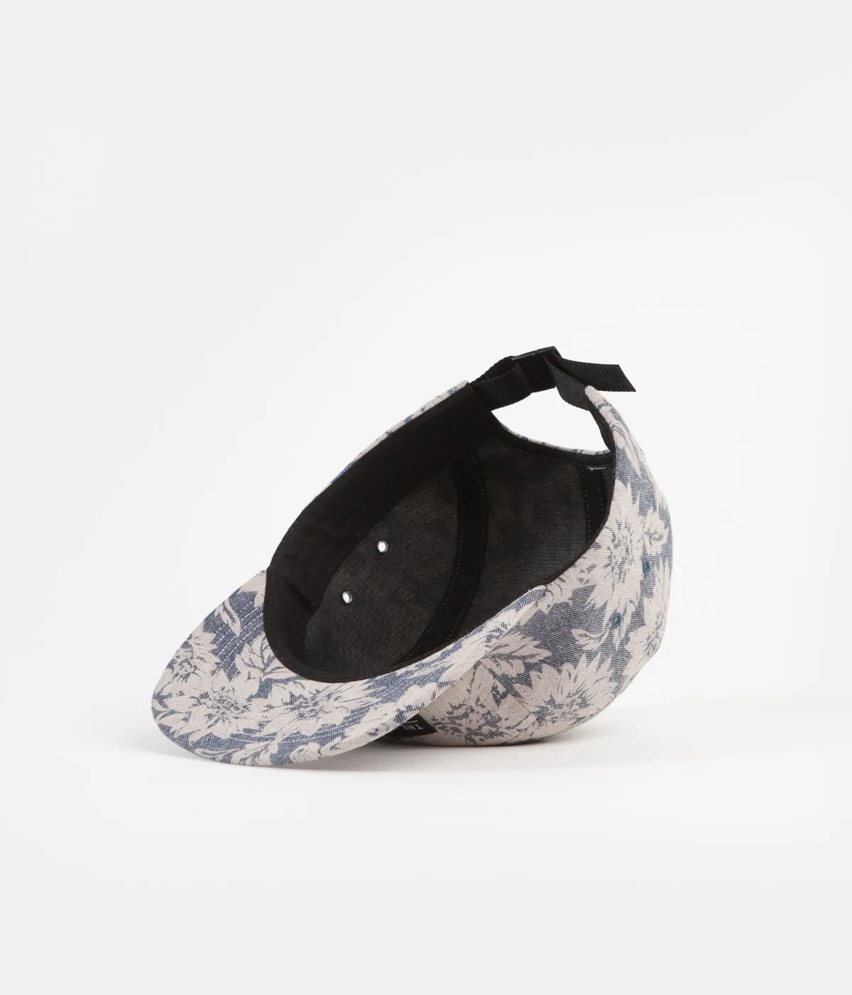 The Quiet Life Denim Floral 5 Panel Camper Cap - Floral