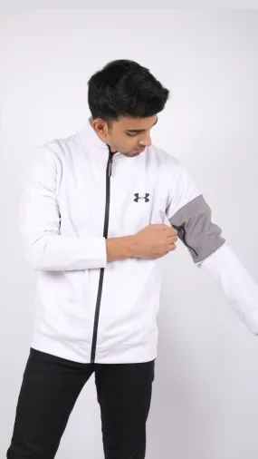 UA White Track Jacket - Imported