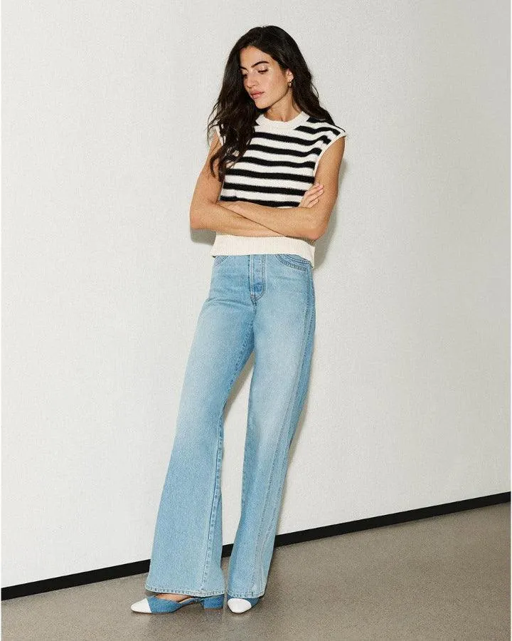Veronica Taylor Double Seam Wide Leg Jean