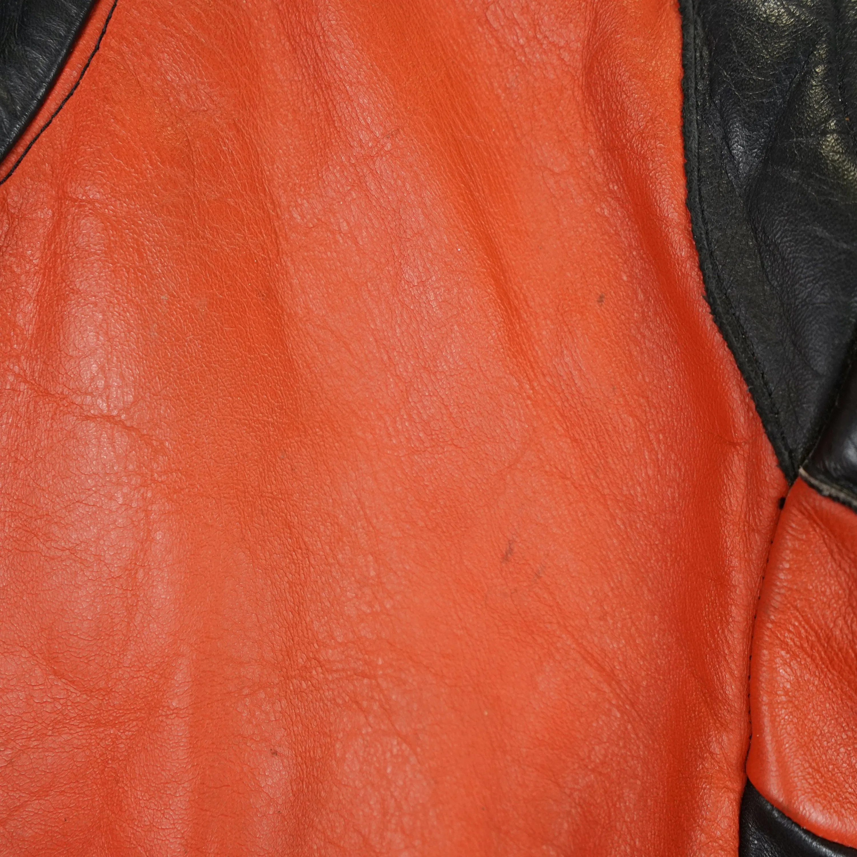 Vintage Biker Racing Leather Jacket Size M-L