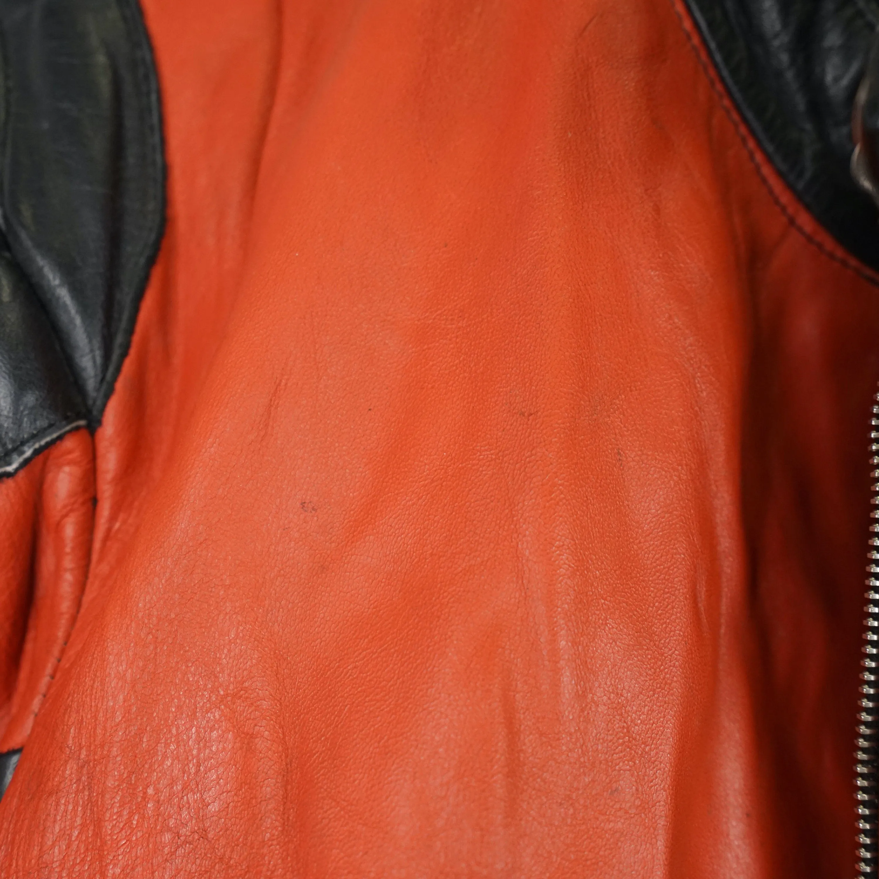 Vintage Biker Racing Leather Jacket Size M-L