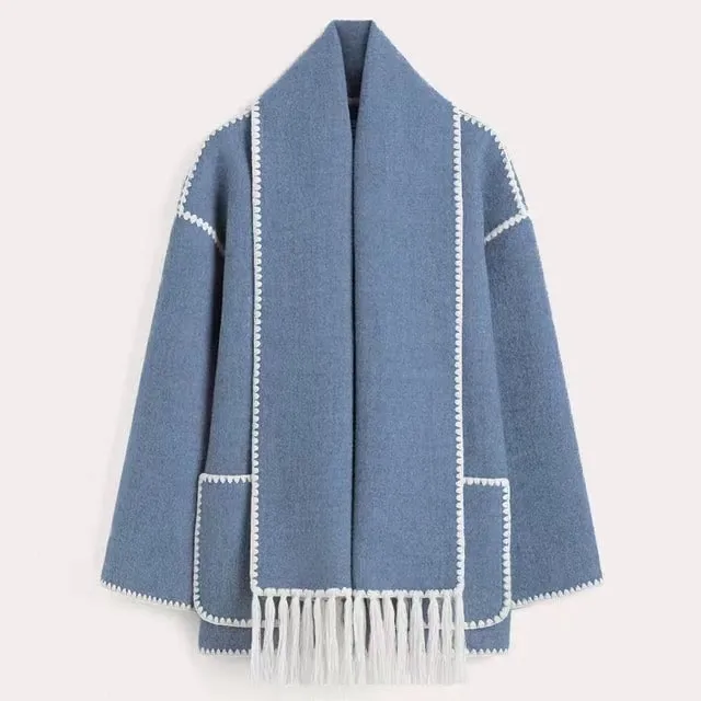 Viona™ | Cozy Wool Cape Jacket