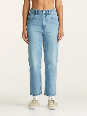 Wrangler Claudia Hi Straight Crop Jean - Pennydale Blue